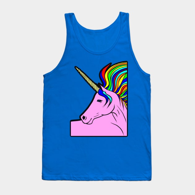 RAINBOW UNICORN Tank Top by ArtzeeFartzee